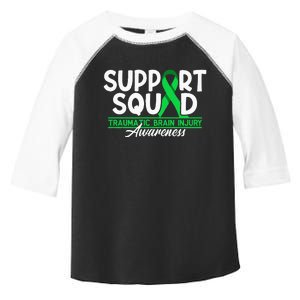 Cancer Support Awareness Squad I TBI Traumatic Brain Injury Toddler Fine Jersey T-Shirt