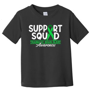 Cancer Support Awareness Squad I TBI Traumatic Brain Injury Toddler T-Shirt