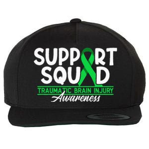 Cancer Support Awareness Squad I TBI Traumatic Brain Injury Wool Snapback Cap