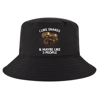 Cool Snake Art For Men Women Ball Python Rattlesnake Reptile Cool Comfort Performance Bucket Hat