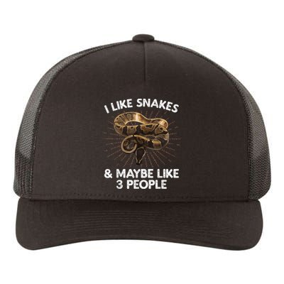 Cool Snake Art For Men Women Ball Python Rattlesnake Reptile Yupoong Adult 5-Panel Trucker Hat