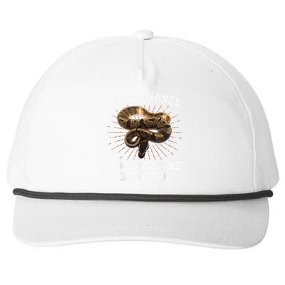 Cool Snake Art For Men Women Ball Python Rattlesnake Reptile Snapback Five-Panel Rope Hat