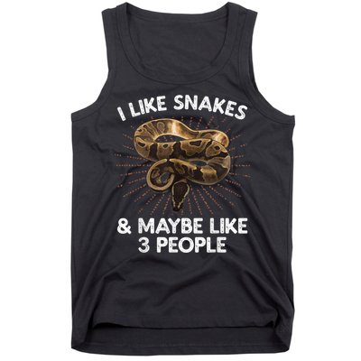 Cool Snake Art For Men Women Ball Python Rattlesnake Reptile Tank Top
