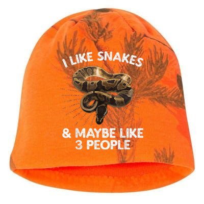 Cool Snake Art For Men Women Ball Python Rattlesnake Reptile Kati - Camo Knit Beanie