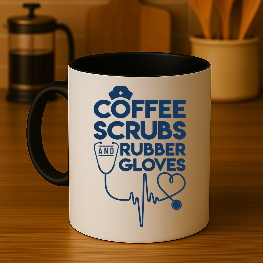 Coffee Scrubs And Rubber Mug