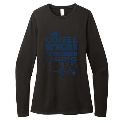 Coffee Scrubs And Rubber Womens CVC Long Sleeve Shirt