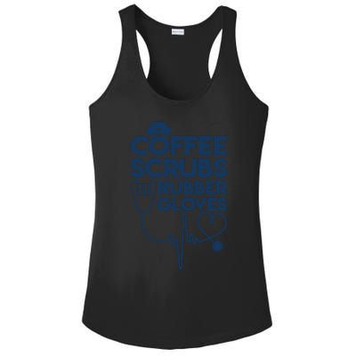 Coffee Scrubs And Rubber Ladies PosiCharge Competitor Racerback Tank