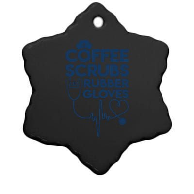 Coffee Scrubs And Rubber Ceramic Star Ornament