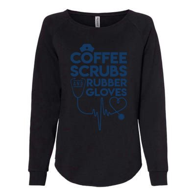 Coffee Scrubs And Rubber Womens California Wash Sweatshirt