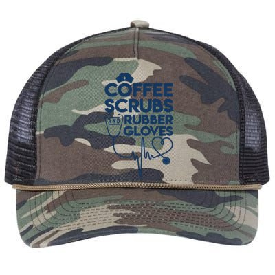 Coffee Scrubs And Rubber Retro Rope Trucker Hat Cap