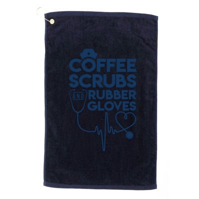 Coffee Scrubs And Rubber Platinum Collection Golf Towel