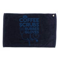 Coffee Scrubs And Rubber Grommeted Golf Towel