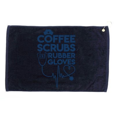 Coffee Scrubs And Rubber Grommeted Golf Towel