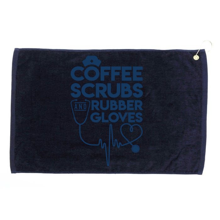 Coffee Scrubs And Rubber Grommeted Golf Towel