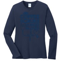 Coffee Scrubs And Rubber Ladies Long Sleeve Shirt