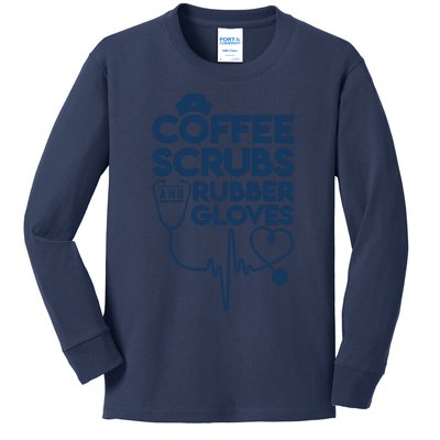 Coffee Scrubs And Rubber Kids Long Sleeve Shirt