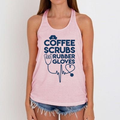 Coffee Scrubs And Rubber Women's Knotted Racerback Tank