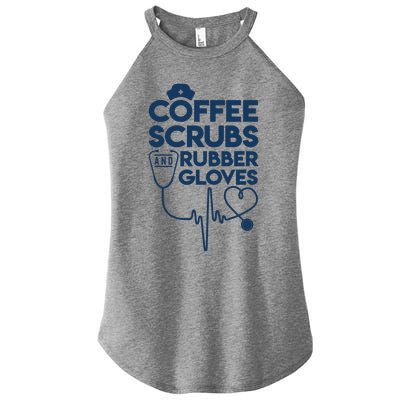 Coffee Scrubs And Rubber Women's Perfect Tri Rocker Tank