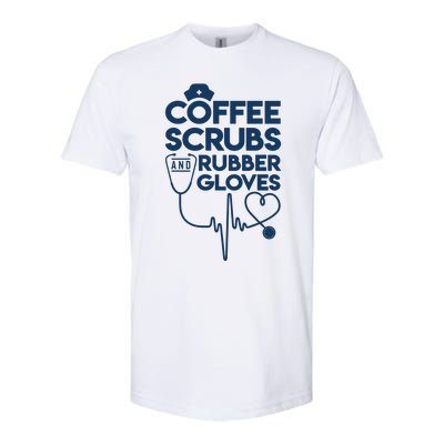 Coffee Scrubs And Rubber Softstyle® CVC T-Shirt