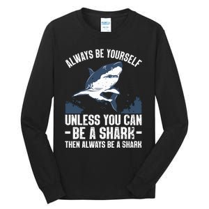 Cool Shark Art For Megalodon Sharks Biology Ocean Tall Long Sleeve T-Shirt