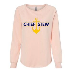 Chief Stew Aka Chief Stewardess Womens California Wash Sweatshirt