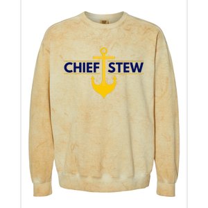 Chief Stew Aka Chief Stewardess Colorblast Crewneck Sweatshirt