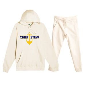 Chief Stew Aka Chief Stewardess Premium Hooded Sweatsuit Set