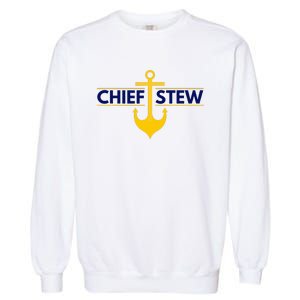 Chief Stew Aka Chief Stewardess Garment-Dyed Sweatshirt