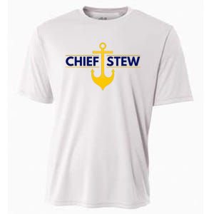 Chief Stew Aka Chief Stewardess Cooling Performance Crew T-Shirt