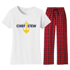 Chief Stew Aka Chief Stewardess Women's Flannel Pajama Set