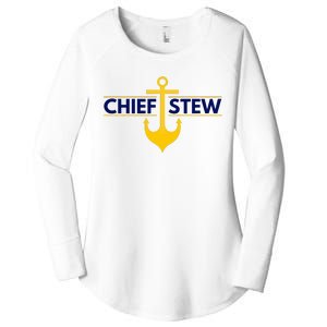 Chief Stew Aka Chief Stewardess Women's Perfect Tri Tunic Long Sleeve Shirt