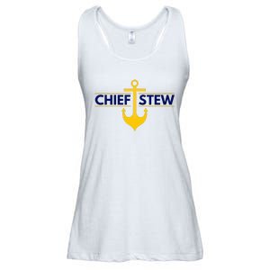 Chief Stew Aka Chief Stewardess Ladies Essential Flowy Tank