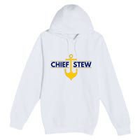 Chief Stew Aka Chief Stewardess Premium Pullover Hoodie