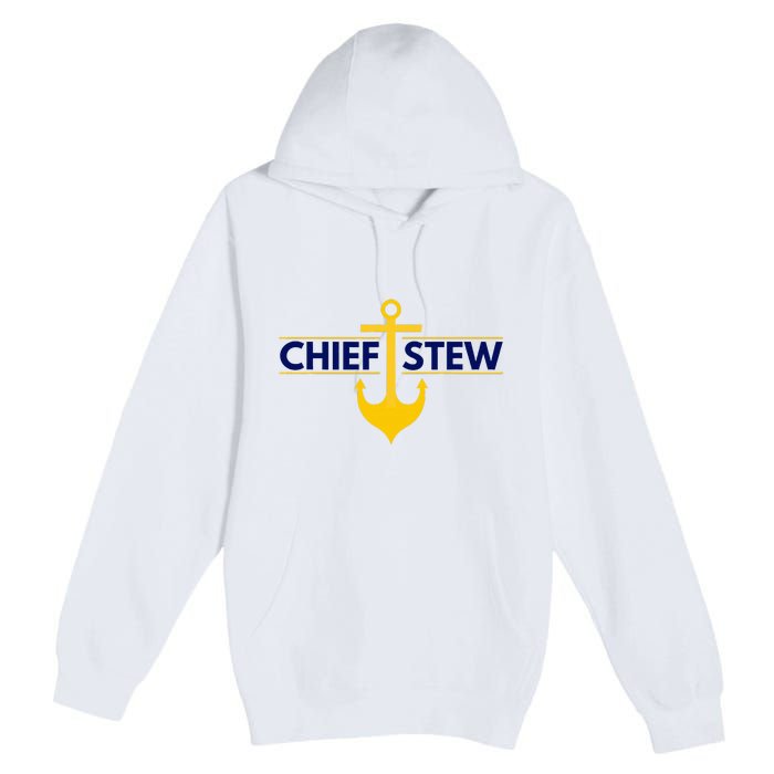 Chief Stew Aka Chief Stewardess Premium Pullover Hoodie