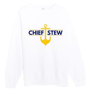 Chief Stew Aka Chief Stewardess Premium Crewneck Sweatshirt