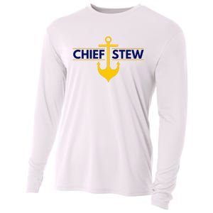 Chief Stew Aka Chief Stewardess Cooling Performance Long Sleeve Crew