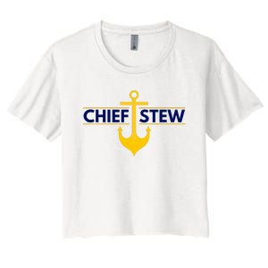 Chief Stew Aka Chief Stewardess Women's Crop Top Tee