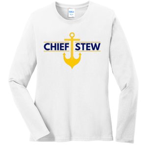 Chief Stew Aka Chief Stewardess Ladies Long Sleeve Shirt