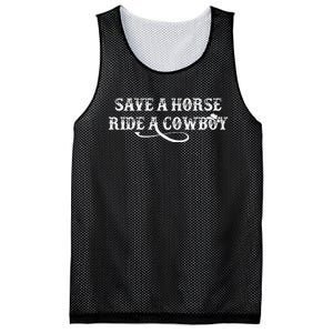 Cowgirl Save A Horse Ride A Cowboy Rodeo Western Country Mesh Reversible Basketball Jersey Tank