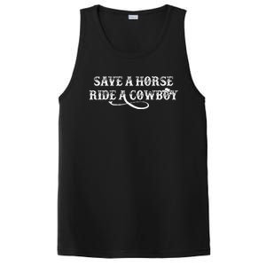 Cowgirl Save A Horse Ride A Cowboy Rodeo Western Country PosiCharge Competitor Tank