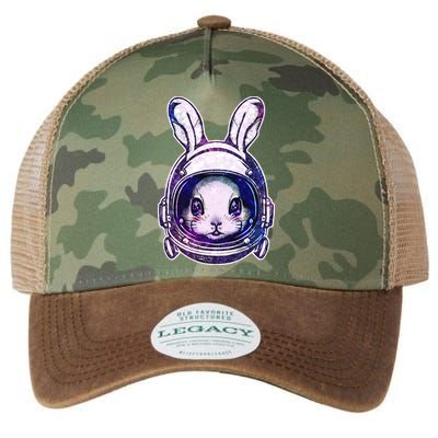 Cute Space Astronaut Bunny Rabbit Legacy Tie Dye Trucker Hat