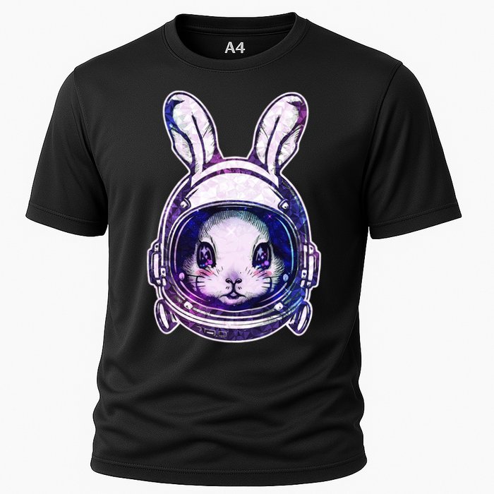 Cute Space Astronaut Bunny Rabbit Performance Shirt
