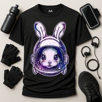 Cute Space Astronaut Bunny Rabbit Performance Shirt
