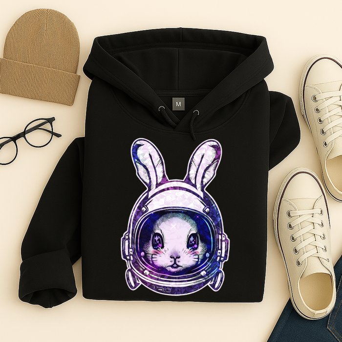 Cute Space Astronaut Bunny Rabbit Hoodie