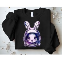 Cute Space Astronaut Bunny Rabbit Sweatshirt