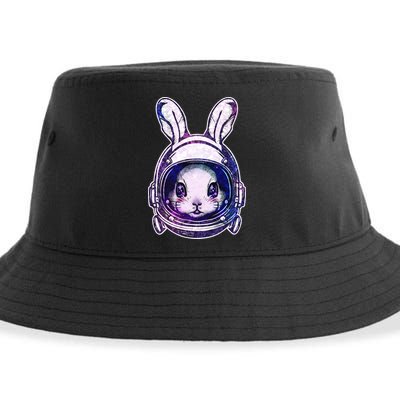 Cute Space Astronaut Bunny Rabbit Sustainable Bucket Hat