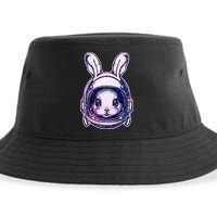 Cute Space Astronaut Bunny Rabbit Sustainable Bucket Hat