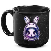 Cute Space Astronaut Bunny Rabbit 15oz Campfire Ceramic Mug