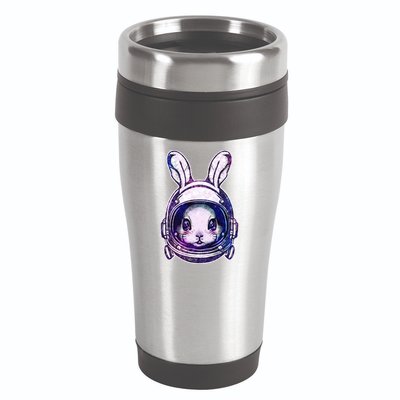 Cute Space Astronaut Bunny Rabbit 16oz Travel Tumbler
