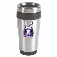 Cute Space Astronaut Bunny Rabbit 16oz Travel Tumbler